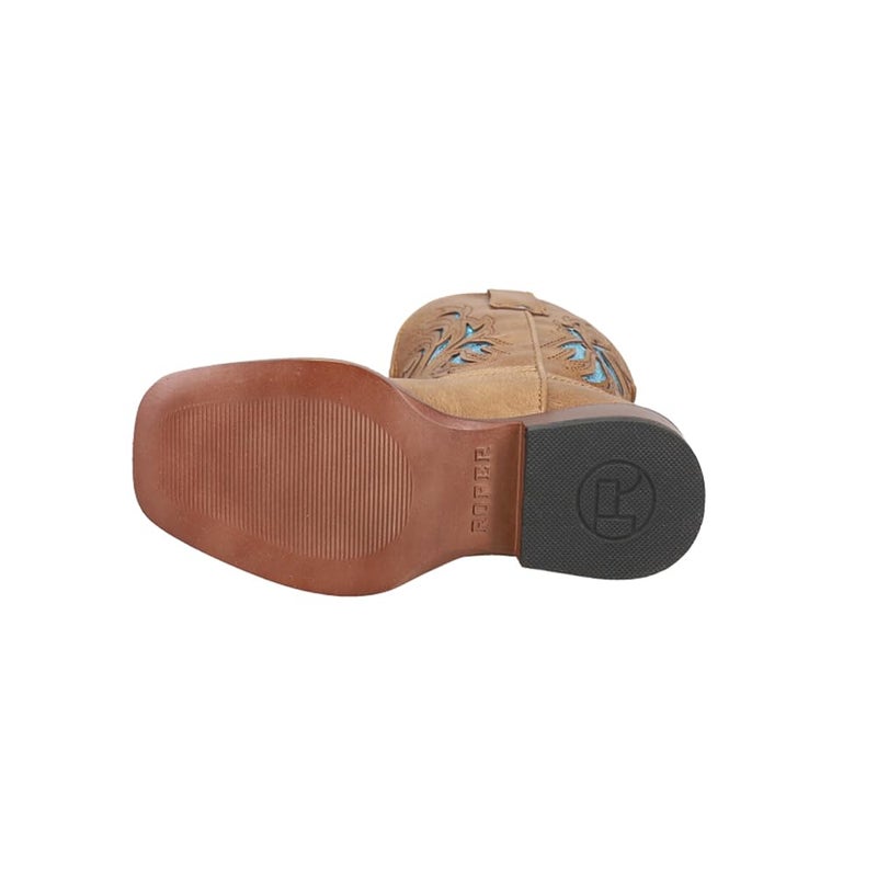 ROPER Kids Girls Glitter Breeze Square Toe Casual Boots Mid Calf - Brown - Size 10 M - Image 5